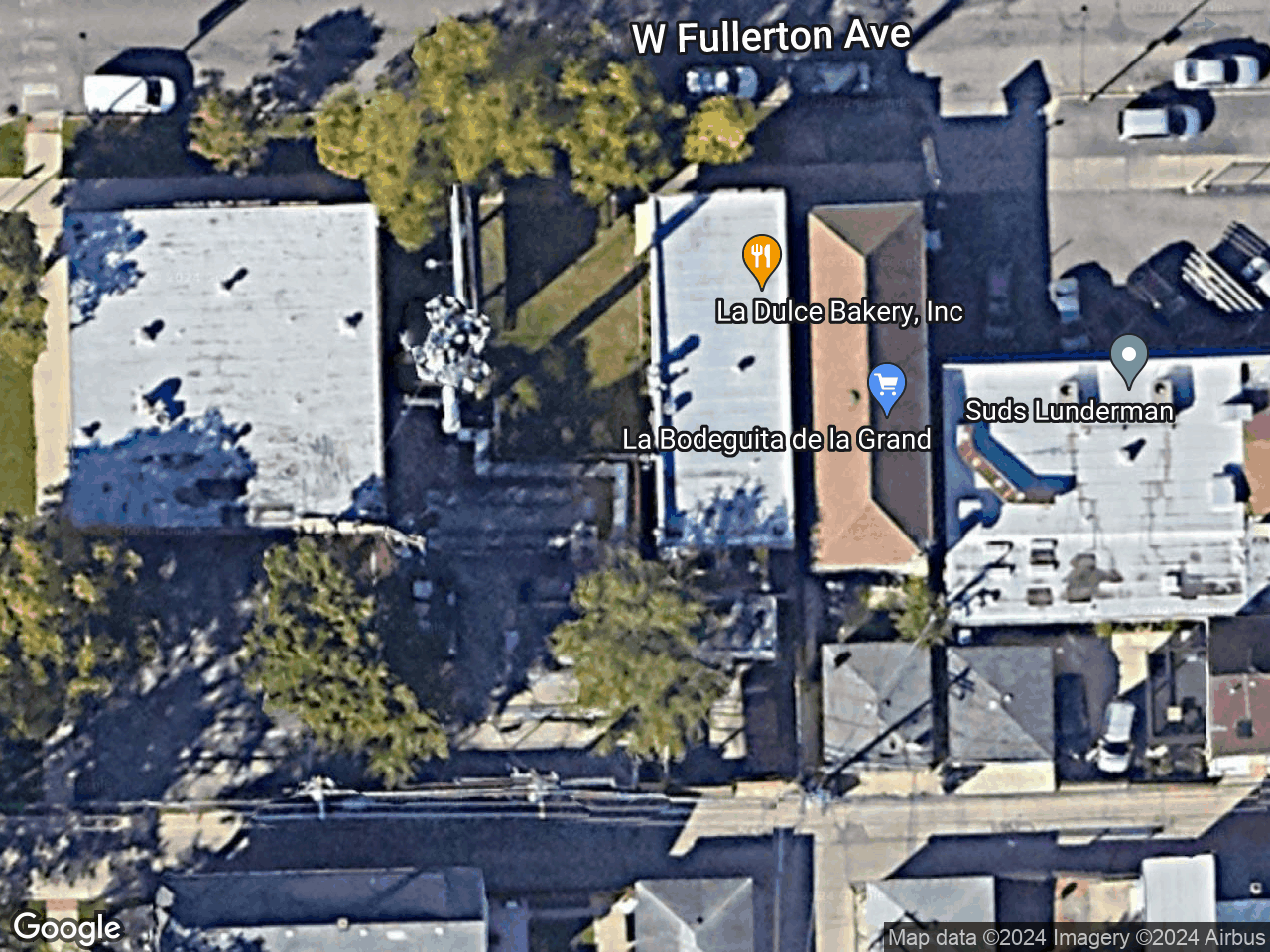 5855 & 5877 Fullerton Avenue Chicago IL 60639 - Rooftop Antenna - Cell Tower